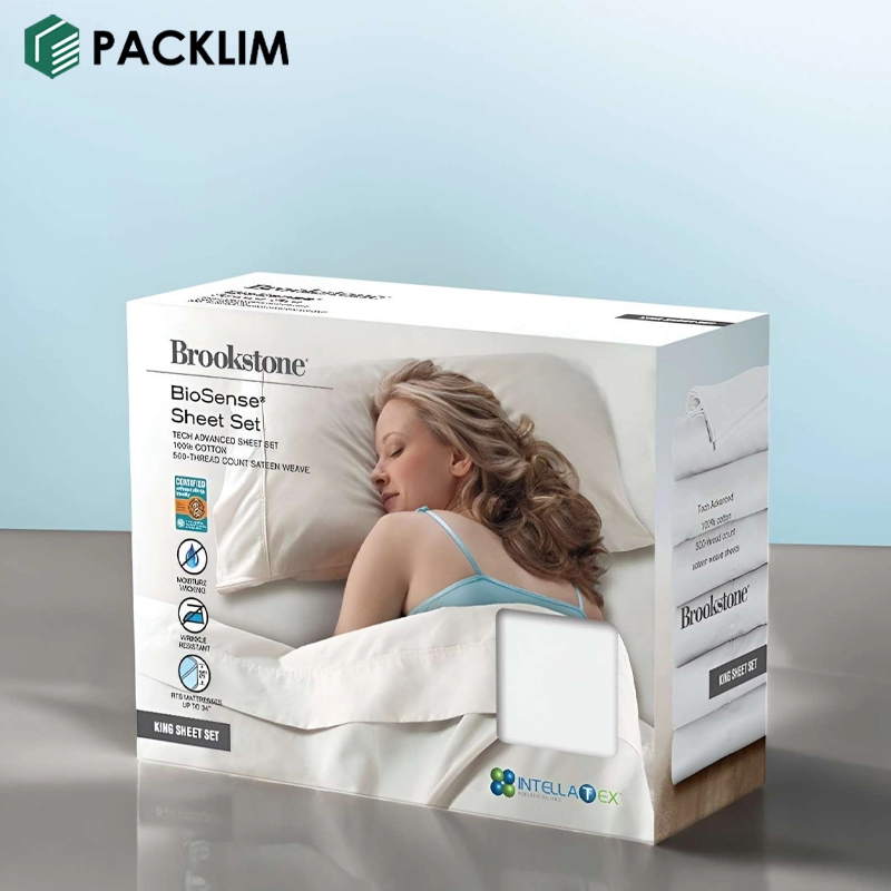 Custom Bed Sheet Packaging Boxes