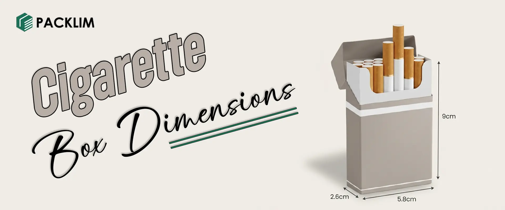 Cigarettes Box Dimensions