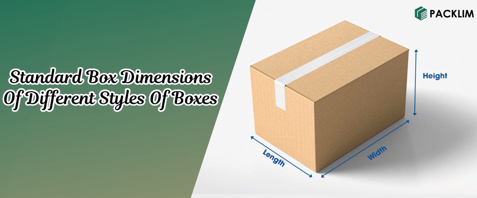 standard box dimensions