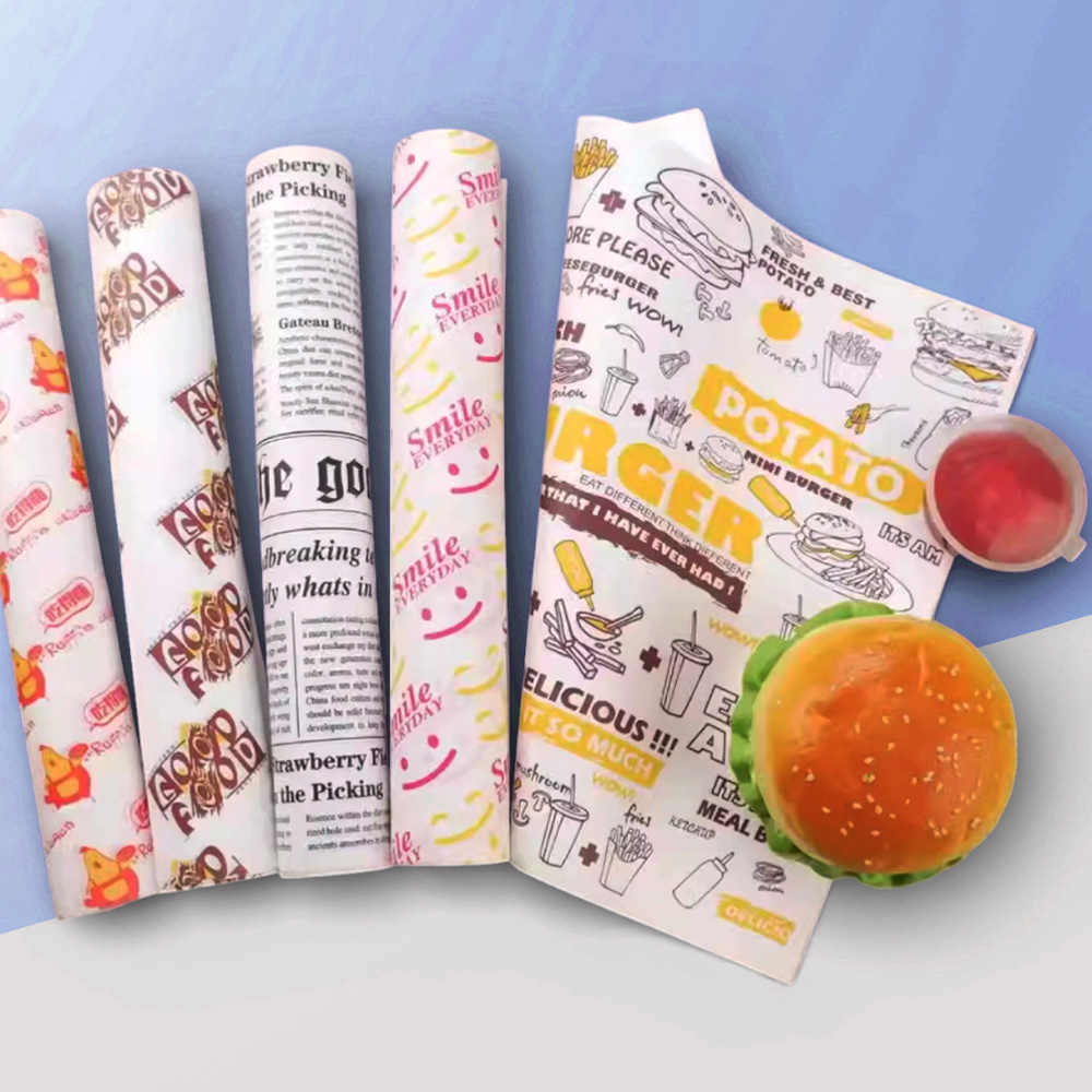 Custom Burger Wrapping Paper