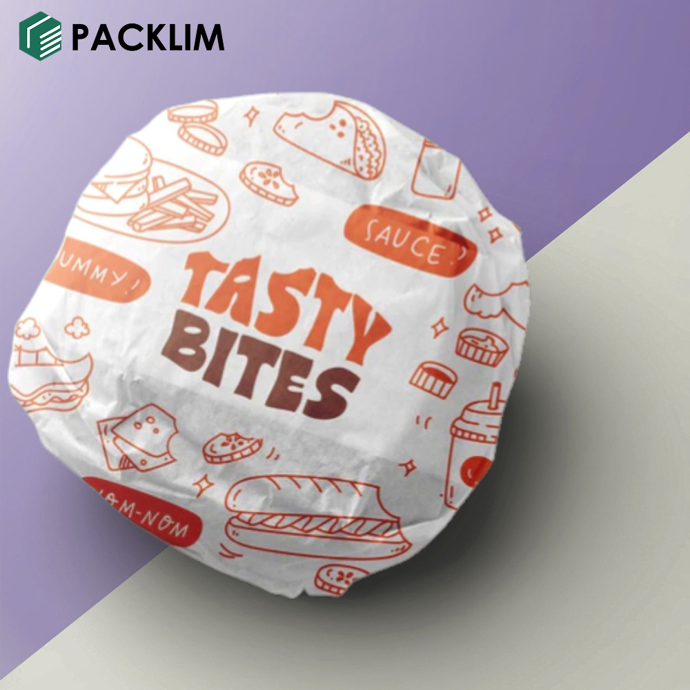Custom Burger Wrapping Paper
