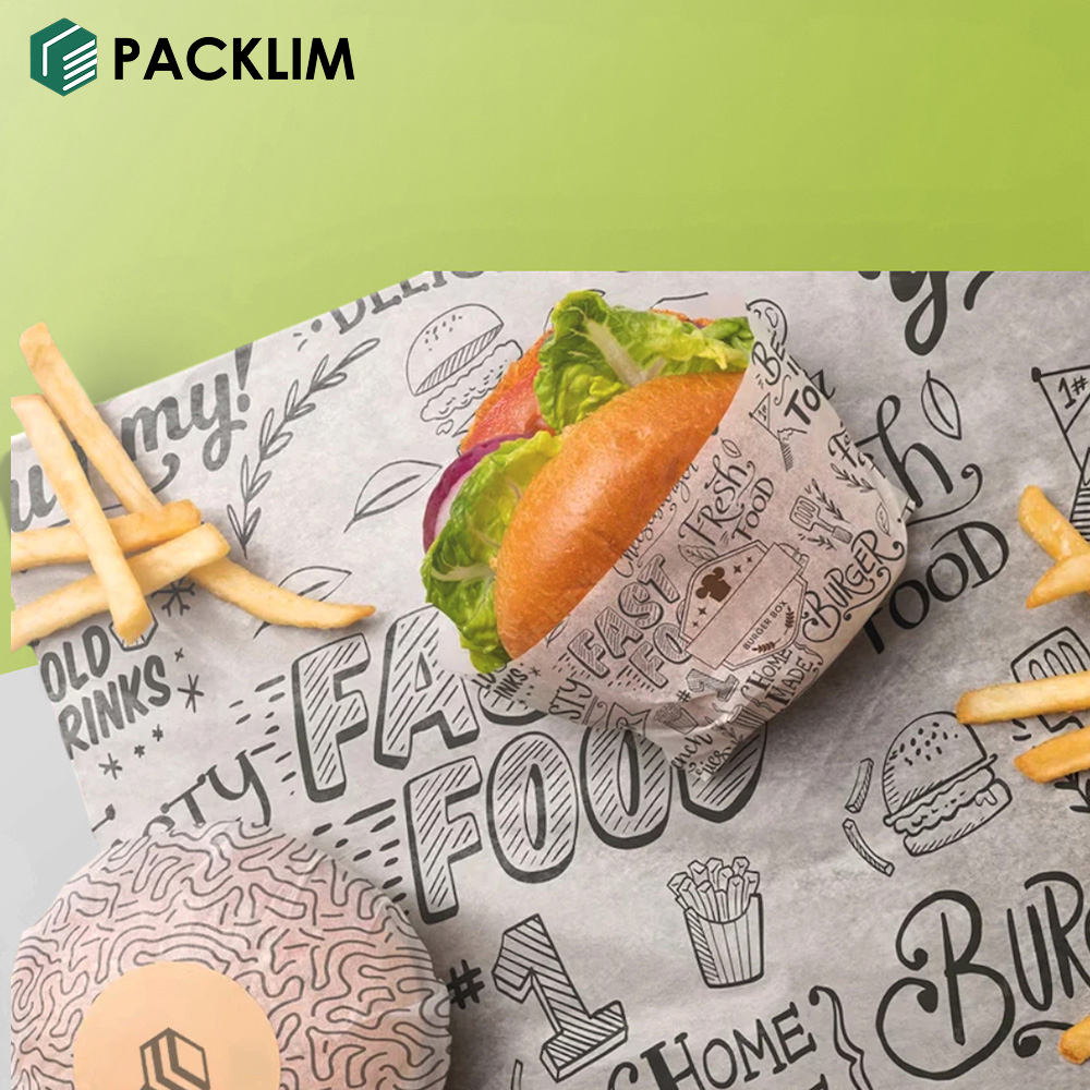 Custom Burger Wrapping Paper